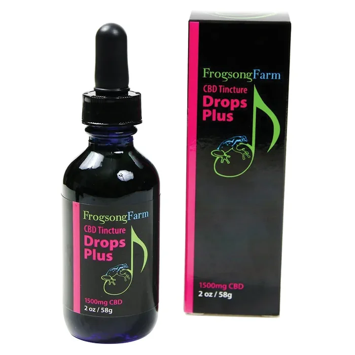 FrogsongFarm CBD Tincture Drops Plus 1500mg 2oz