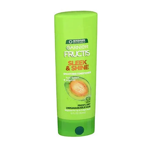 Garnier Fructis, Sleek And Shine Smoothing Conditioner For Frizzy Hair, 12 Oz