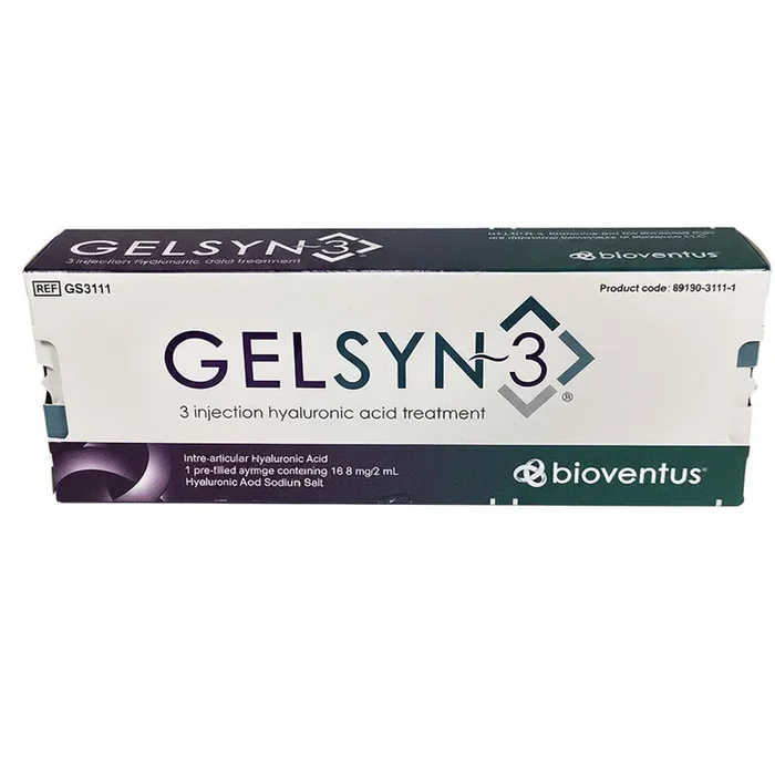 Gelsyn-3 Injection Hyaluronic Acid Prefilled Syringe Injection Treatments 16.8 mg /2 mL (Rx)