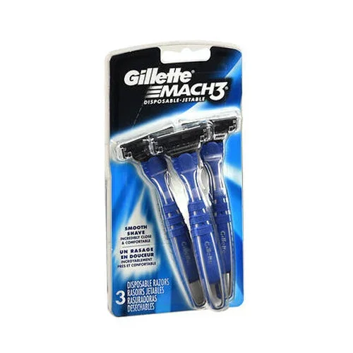 Gillette, Mach3 Disposable Razors, 3 Count