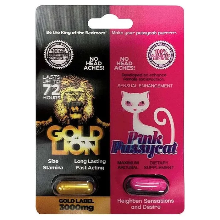 Gold Lion x Pink Pussycat His & Hers Capsule Combo Pack, 2pk