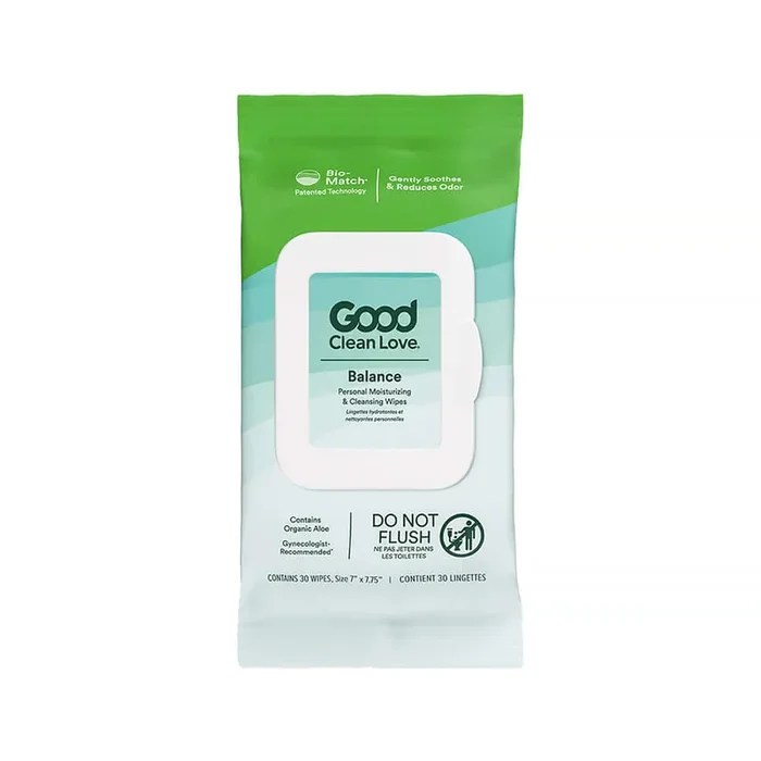 Good Clean Love Balance Personal Wipes 30 count