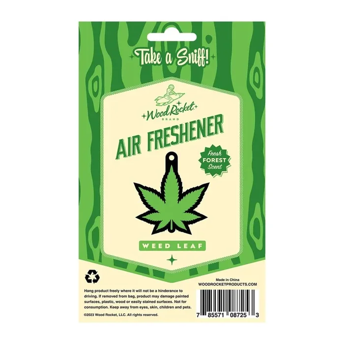 Green Leaf Air Freshener | Fresh Forest Scent by Wood Rocket