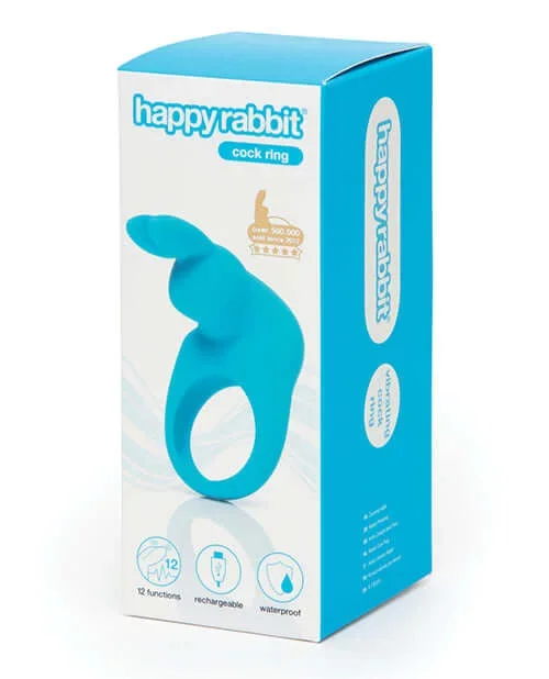Happy Rabbit Rechargeable Rabbit Cock Ring: Shared Pleasure, Boundless Fun!