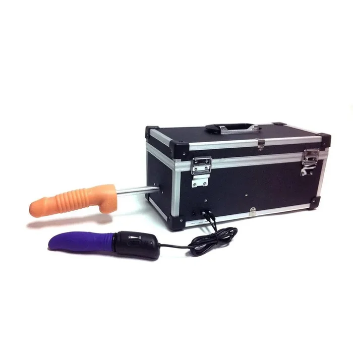 Heavy Duty Sex Machine Toolbox + 3 Attachments