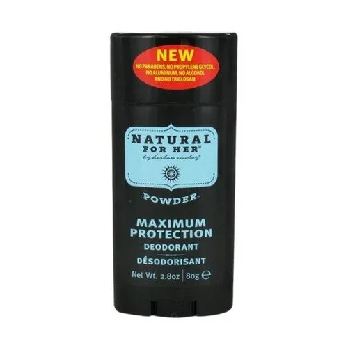 Herban Cowboy, Natural for Her Deodorant, Powder Scent 2.8 oz