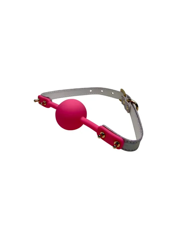 Holographic Vegan Leather Ball Gag