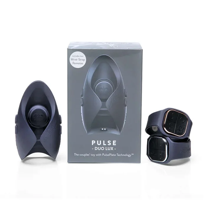 Hot Octopuss Pulse Duo Lux Vibrating Stroker 2 Pack Grey
