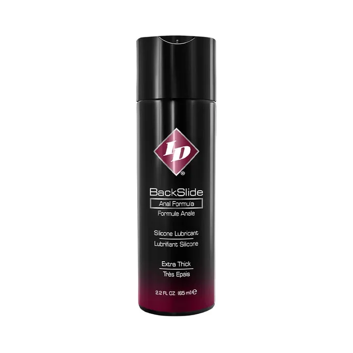 ID BackSlide Silicone Anal Lubricant 2.2oz Flip Cap Bottle