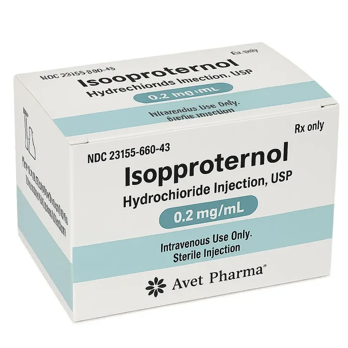 Isoproterenol Hydrochloride Injection Single-Dose Vials 1 mL x 5/Box (RX)