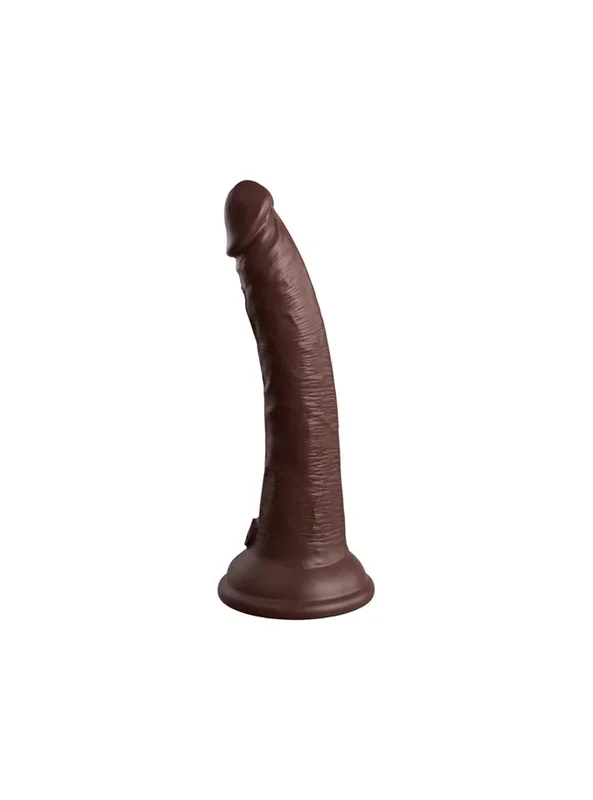King Cock Elite Vibrating Remote Control Silicone Dual-Density Suction Cup 7″ Cock
