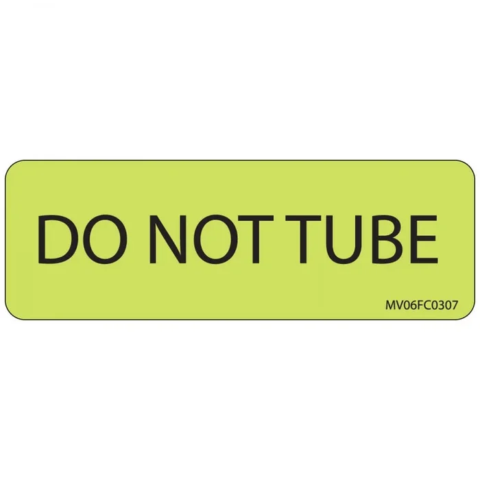 Label Paper Removable Do Not Tube 1″ Core 2 15/16″ X 1 Fl. Chartreuse 333 Per Roll