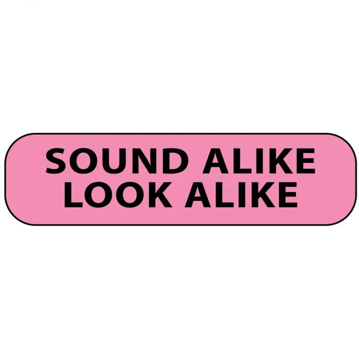 Label Paper Removable Sound Alike Look 1″ Core 1 7/16″ X 3/8″ Fl. Pink 666 Per Roll
