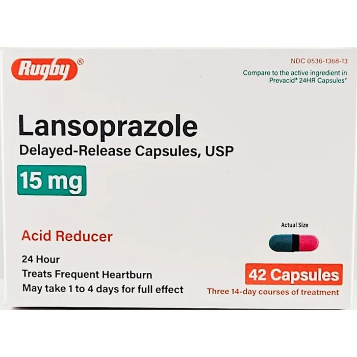 Lansoprazole 15 mg Delayed Release Capsules by Rugby