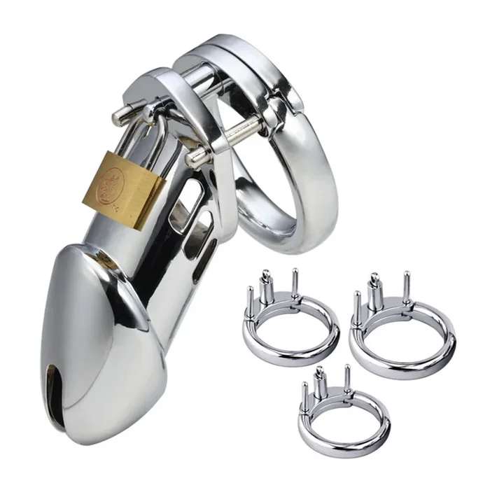 Leto 3.5″ Lockable Solid Metal Cock Cage