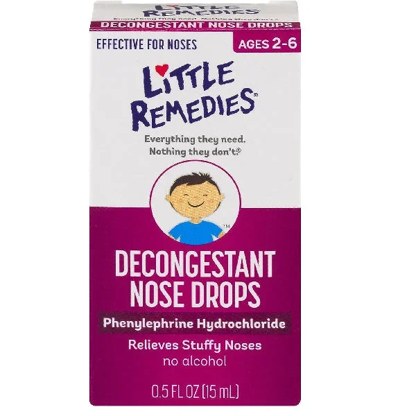 Little Remedies Decongestant Nose Drops, 0.5 oz