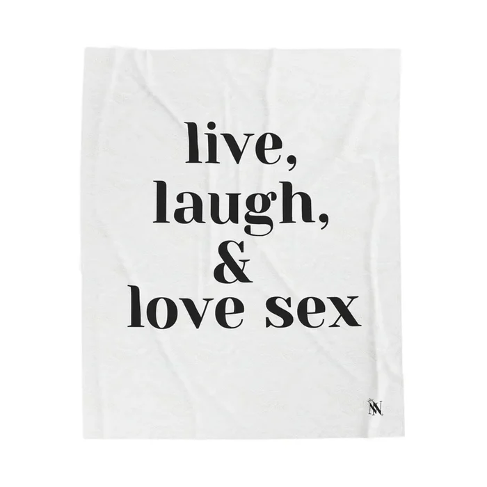 Live, Laugh, & Love Sex | Mix & Match Fun-Flirty Lovers’ Blankets