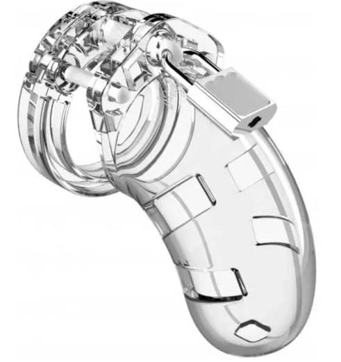 MAN CAGE CHASTITY 3.5″ COCK CAGE MODEL 1 – CLEAR