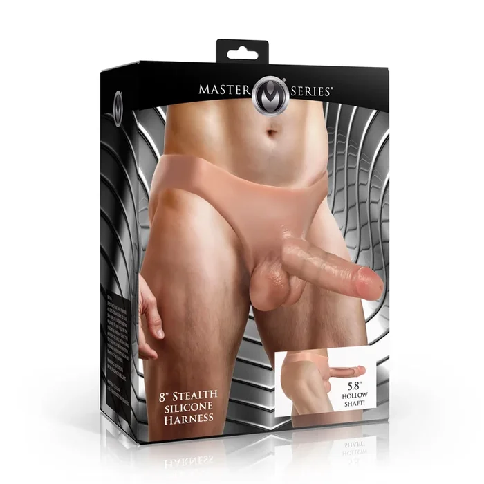 Master Series 8″ Thick Hollow Silicone Strap-On – The Most Realistic Strap-on In The Market!