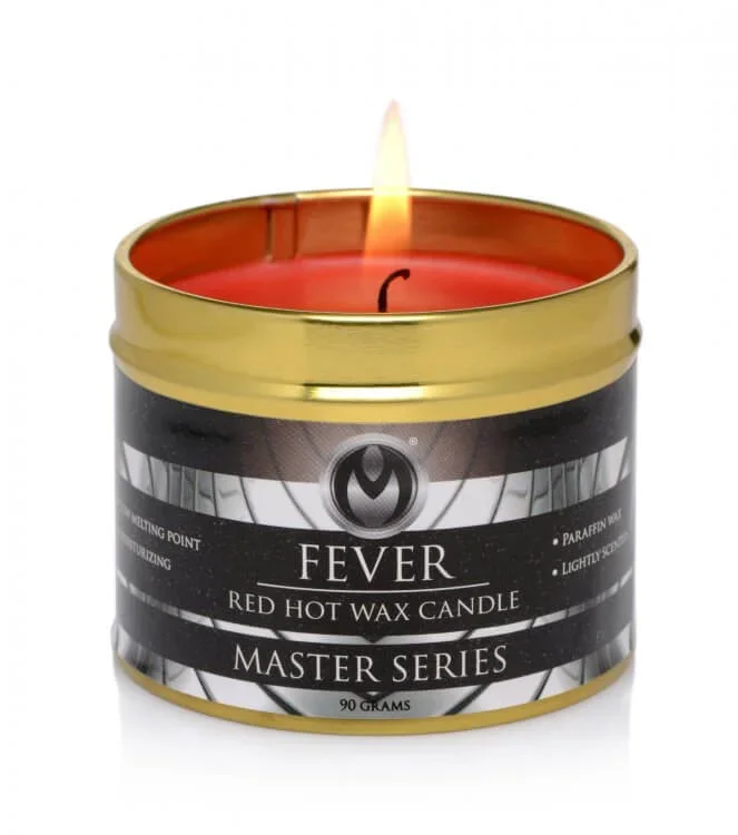Master Series Fever Red Hot Wax Candle: Ignite Passion with Sensual Wax Play