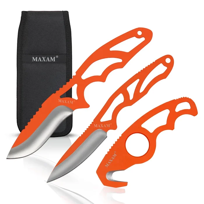 Maxam 3pc Rope Cutting Hook & Knife Kit- With Sheath – Rigging Knife
