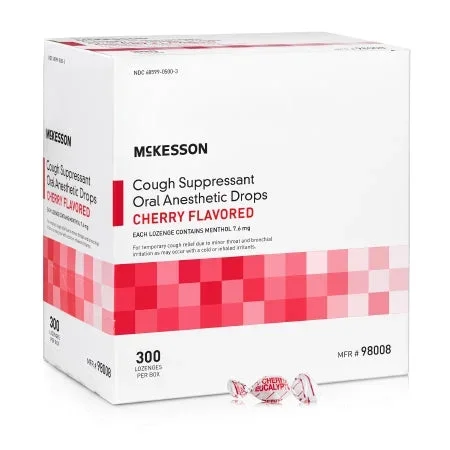 McKesson Cherry Menthol Cough Relief Lozenges, 300 ct.