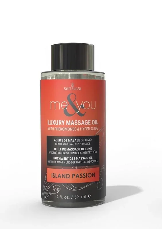Me and You Pheromone Infused Luxury Massage Oil Island Passion