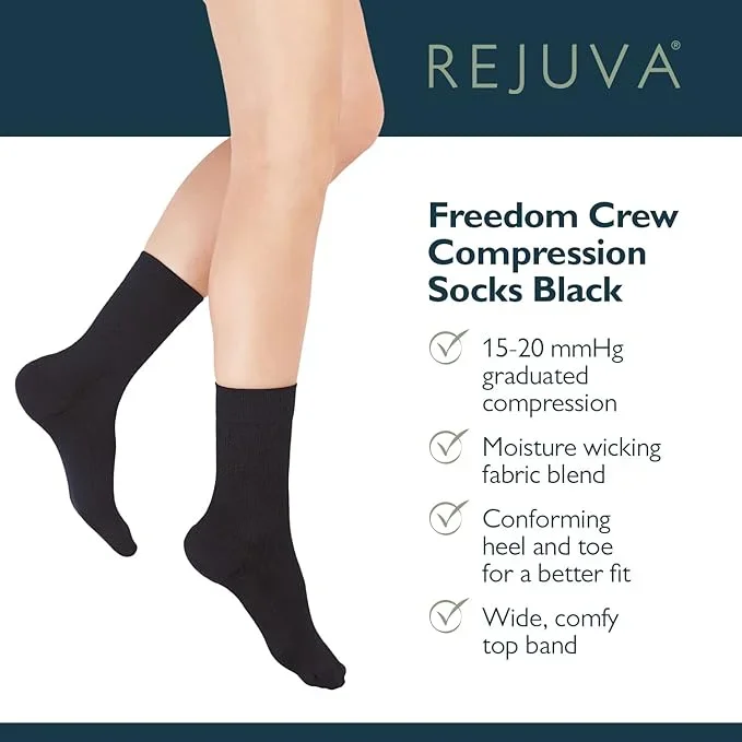 Medi Rejuva Freedom Crew High 15-20 S Black