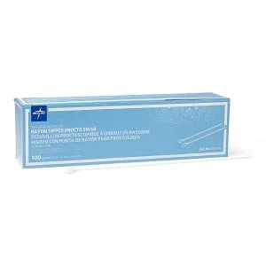 Medline Proctoscopic Swabs – Nonsterile Procto Swab with Rayon Tip, 16″ – MDS202085
