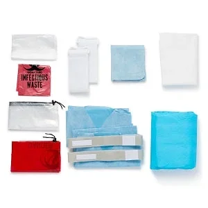 Medline QuickSuite Complete Turnover Solution Kits – QuickSuite Complete Turnover Kit, Ambulatory Surgical Center, Grippy Sheet, No Mop Head – DYKQSUITEASCX