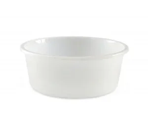 Medline Round, Plastic Washbasins – Round Plastic Washbasin, Pigment Free, 4.25″ x 10.75″ – DYNEC80317C