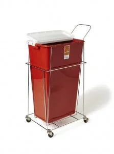 Medline Sharps Container Accessories – Rolling Wire Cart for Medline 8- to 18-gal. Sharps Containers – MDS707CART