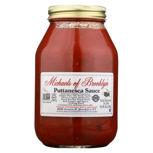 Michaels Of Brooklyn, Sauce Putanesca, Case of 6 X 32 Oz