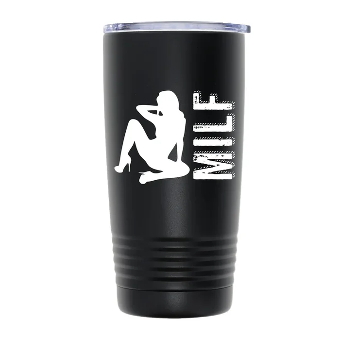 MILF_Silhouette001_W 20oz TUMBLER – BLACK