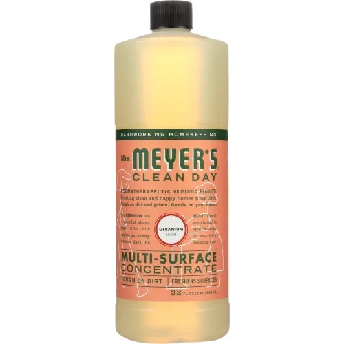 Mrs. Meyer’s, Geranium Multi Surface Concentrate, 32 Oz(Case Of 6)