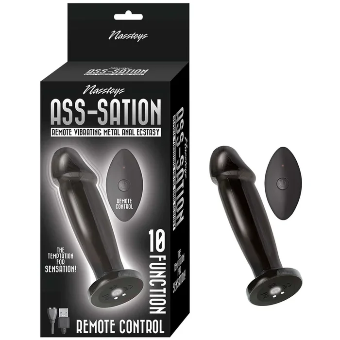 Nasstoys Ass-Sation Remote Control Vibrating Metal Anal Ecstasy Black – Explore Intense
