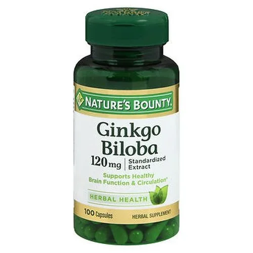 Nature’s Bounty, Nature’s Bounty Ginkgo Biloba Capsules, 120 mg, 100 Caps