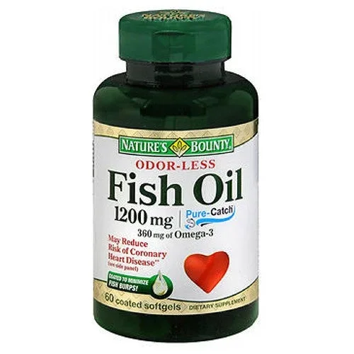 Nature’s Bounty, Natures Bounty Odorless Fish Oil, 1200 mg, 24 X 60 Softgels