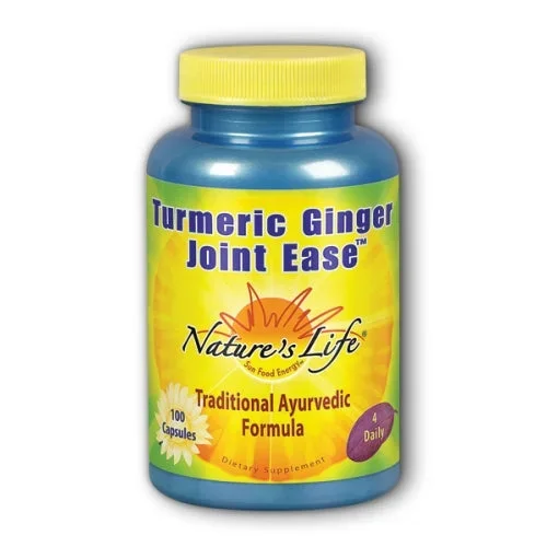 Nature’s Life, Turmeric & Ginger Joint Ease, 1.3/1.3 g, 100 caps