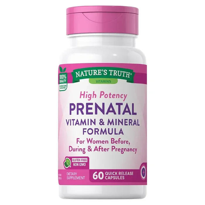 Nature’s Truth Prenatal Vitamin & Mineral Formula 60 Capsules