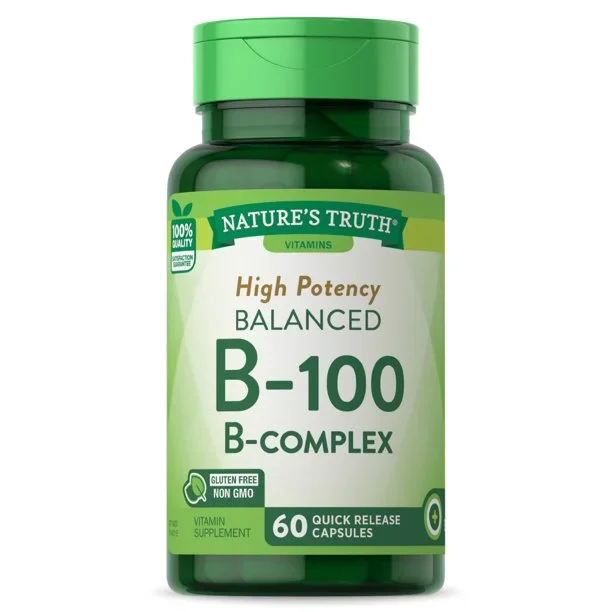 Nature’s Truth Vitamin B Complex With B-100 60 Capsules