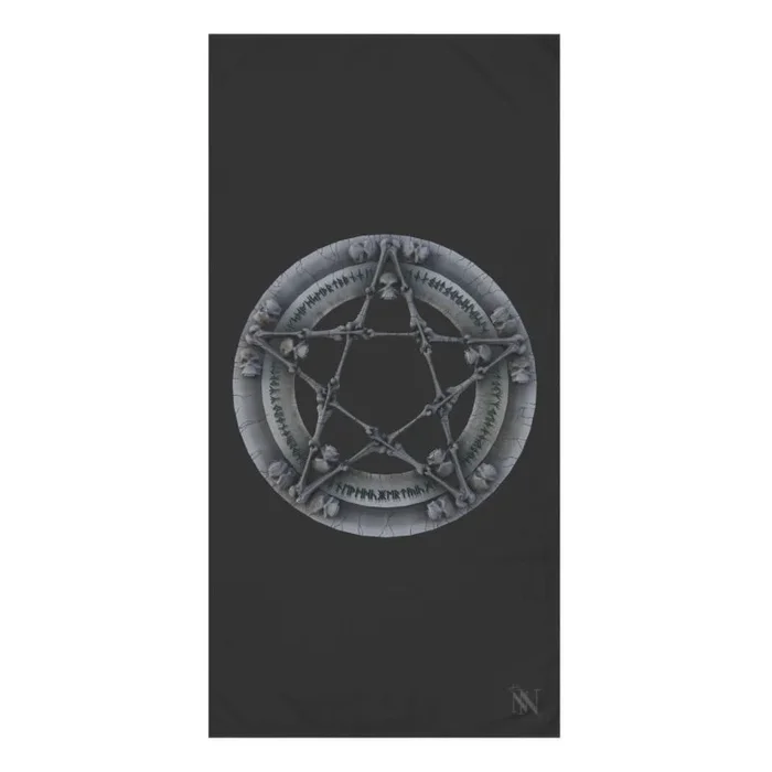 Nordic Skull Pentagram | Mix & Match Naughty XL Fun-Flirty Lovers’ Towels