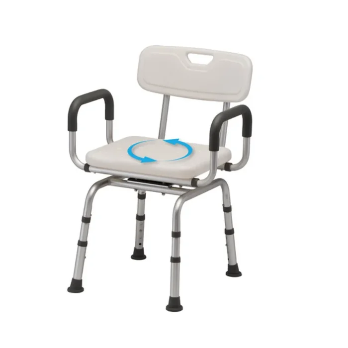 Nova Medical Swivel Bath Seat – 360° Swiveling Seat with Padded Arms