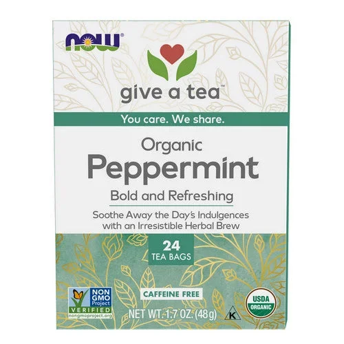 Now Foods, Organic Peppermint Tea, 24 Bags