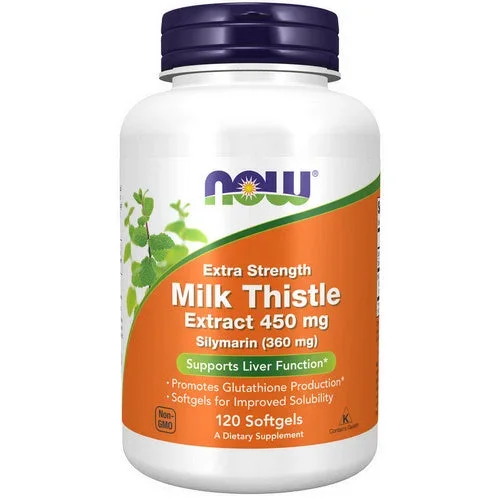 Now Foods, Silymarin Milk Thistle Extract, 450 mg, 120 Softgels