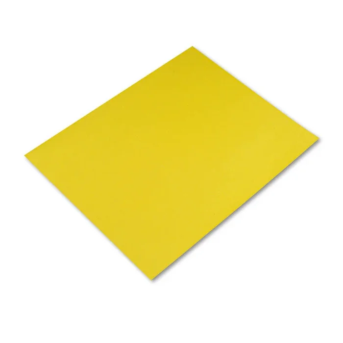 Pacon® Four-Ply Railroad Board, 22 x 28, Lemon Yellow, 25/Carton (PAC54721) Case of 25