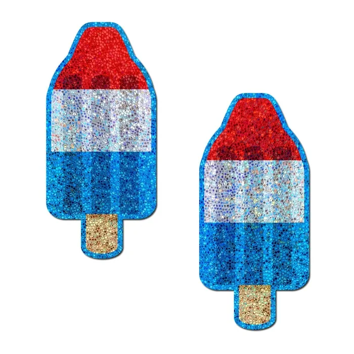 Pastease Red White and Blue Ice Pop Glitter