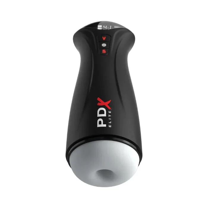 PDX Elite Fap-Gasm Rechargeable Vibrating And Sucking Stroker