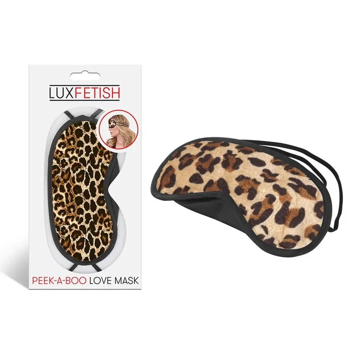 Peek-A-Boo Love Mask Leopard