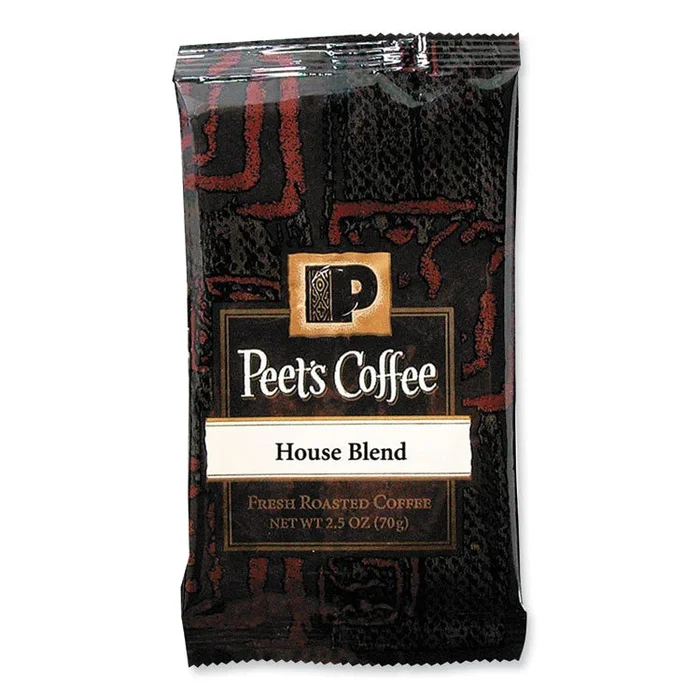 Peet’s Coffee & Tea® Coffee Portion Packs, House Blend, 2.5 oz Frack Pack, 18/Box (PEE504915) Box of 18